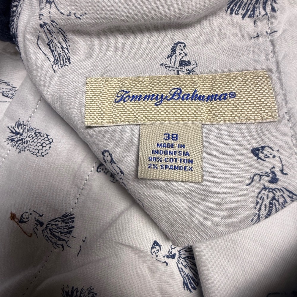 Tommy Bahama Blue Cordoroy Shorts Men's Flat Front Casual Performance Feel - - Picture 5 of 9